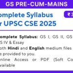 GS Pre-Cum-Mains Syllabus for UPSC CSE 2025